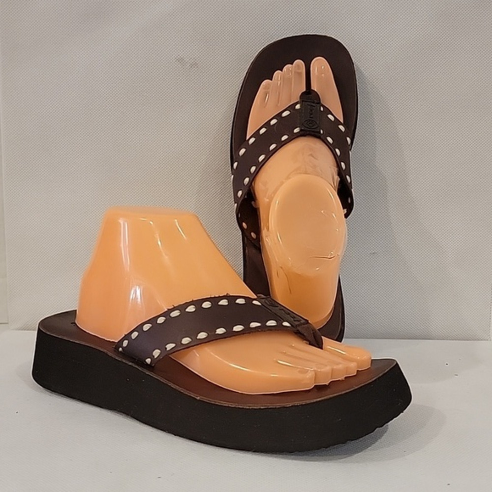 ROXY 1-5/8" WEDGE HEEL‎ FLIP FLOPS SANDALS (sz 9)